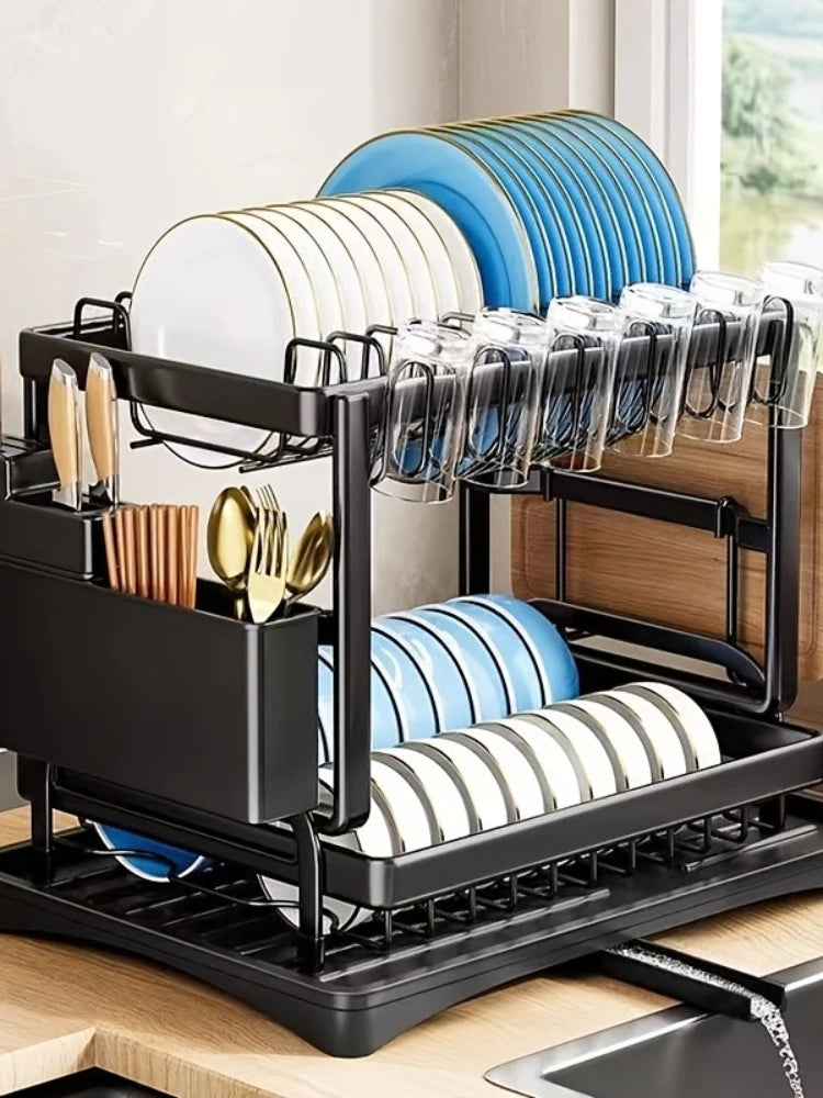 Double-Layer Dish Rack