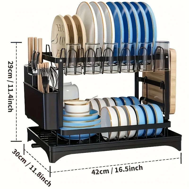 Double-Layer Dish Rack