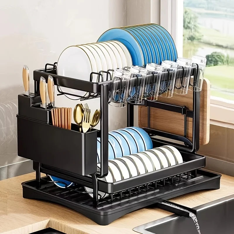 Double-Layer Dish Rack