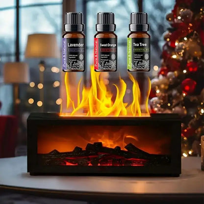 Auto-Shutoff Flame Simulation Humidifier