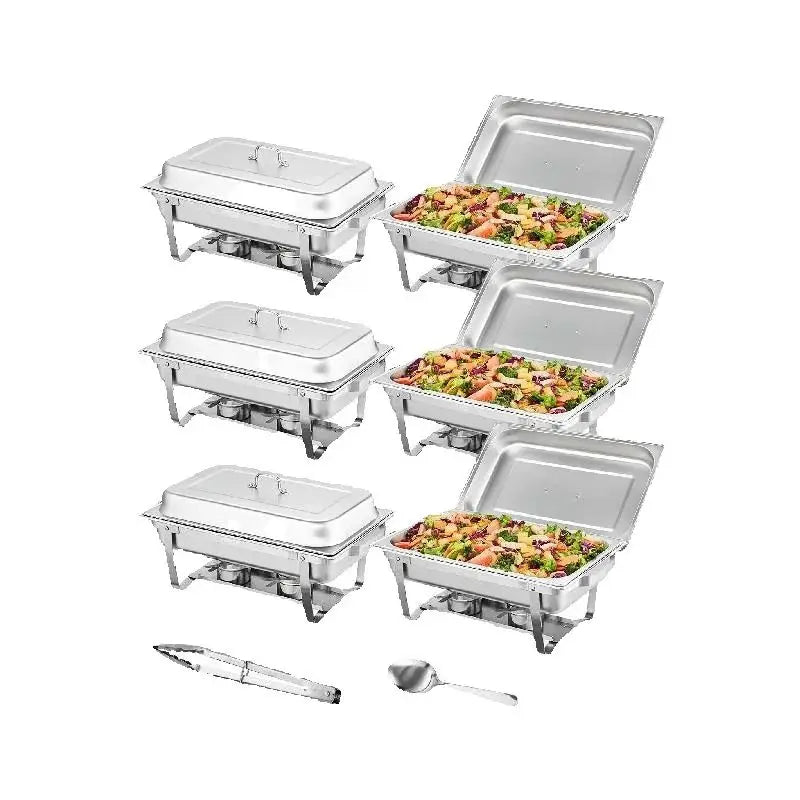 8QT Rectangle Chafing Dish 2/4/6 Packs
