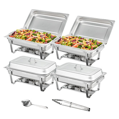8QT Rectangle Chafing Dish 2/4/6 Packs